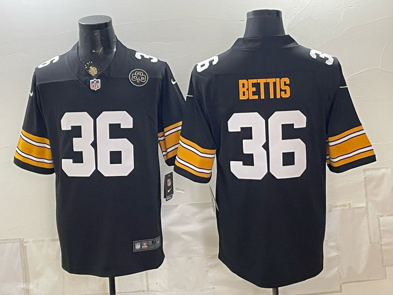 2026 Men Pittsburgh Steelers #36 Bettis Black Limited Nike NFL Jersey 08290010